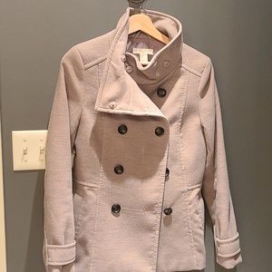 H&M peacoat, tan, small